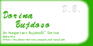 dorina bujdoso business card